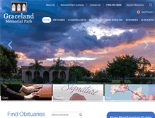 Tablet Screenshot of gracelandmemorialpark.com